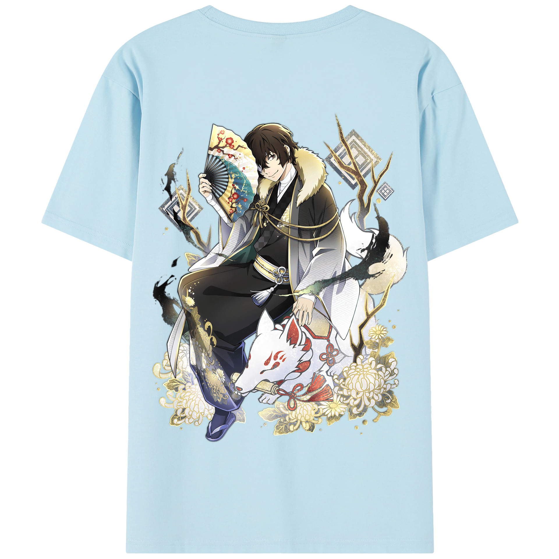 （画像用） 文豪ストレイドッグス Bungo Stray Dogs 綿100％半袖Tシャツ（背面プリント）